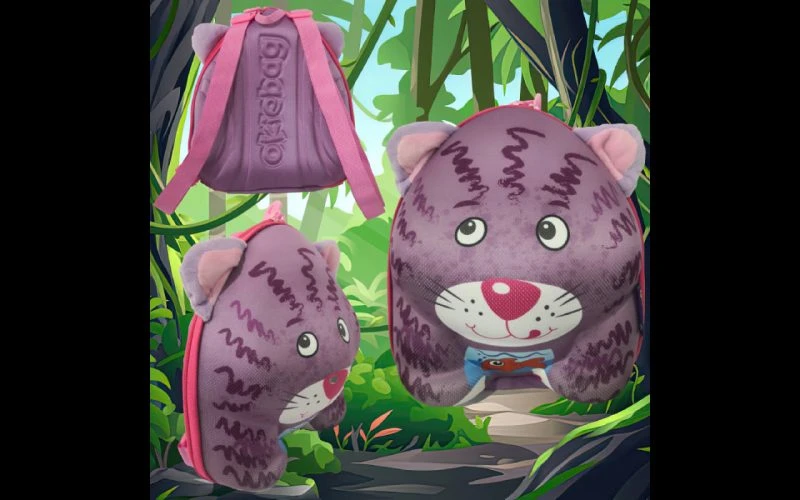 کوله پشتی بچه گانه Wildpack طرح گربه اوکی داگ okiedag