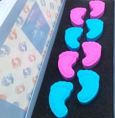 کوکتل پدیکور (پدی بامب) ژبن پلاس طرح Baby foot بسته 8عددی