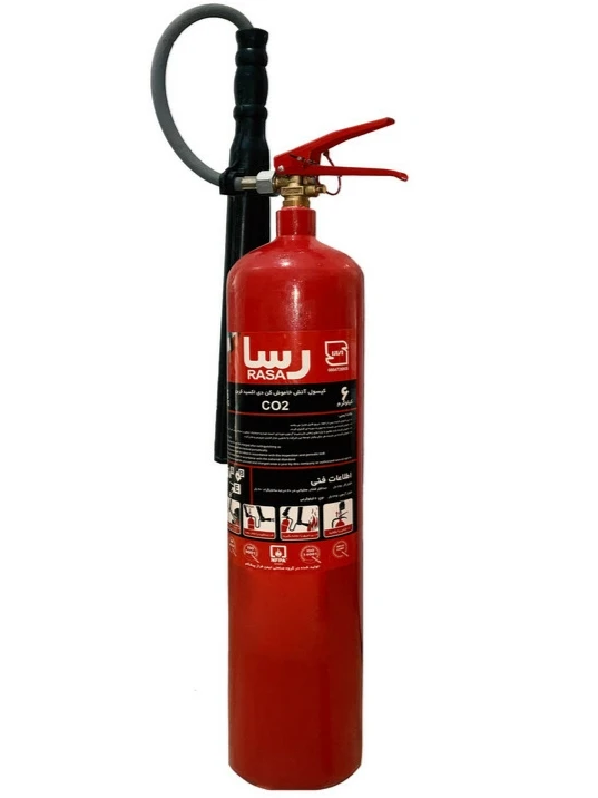 کپسول آتش نشانی co2 برند رسا 6 کیلو گرم