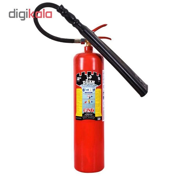 کپسول آتشنشانی CO2 دژ ظرفیت 6 کیلوگرم*15