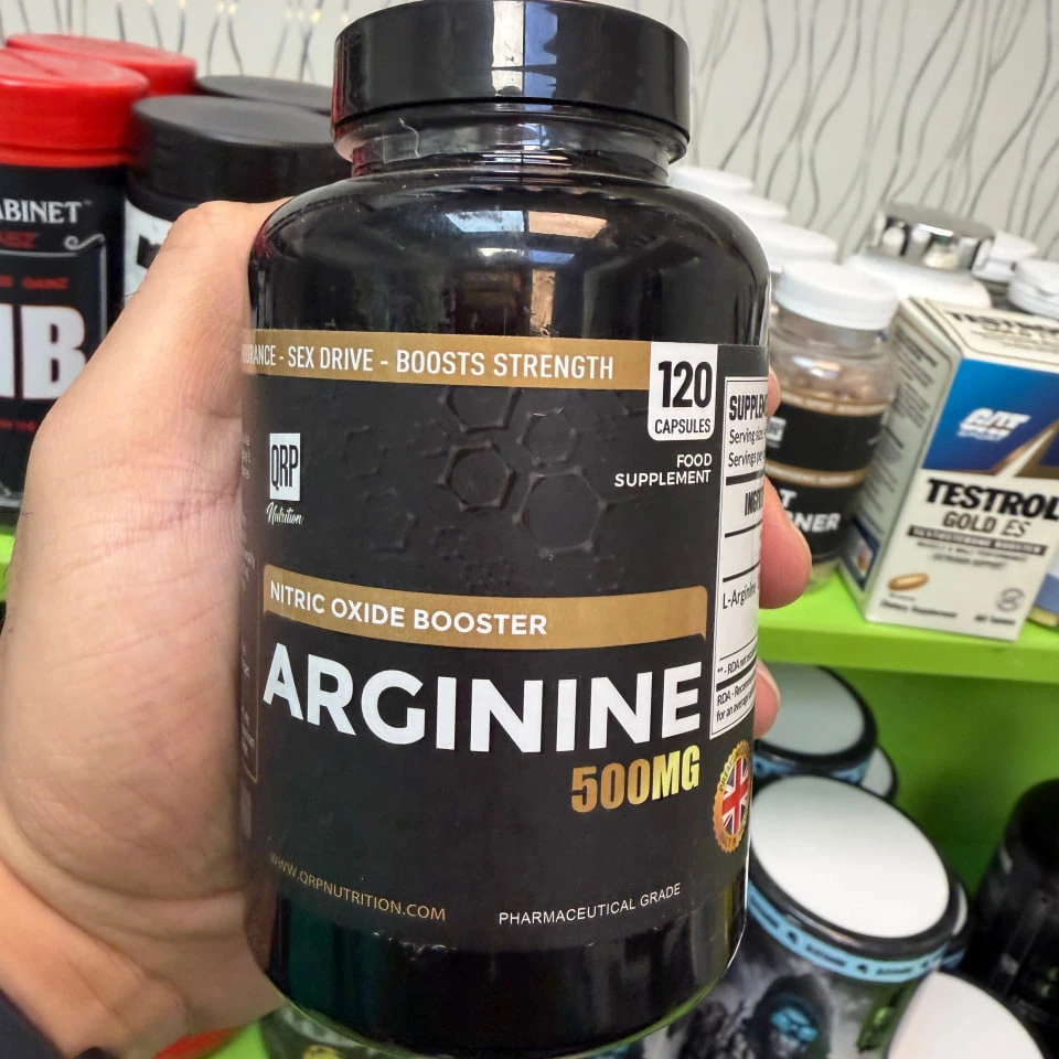 کپسول ال-آرژنین 500 میلی‌گرم کیو آر پی (QRP Nutrition Arginine 500mg)