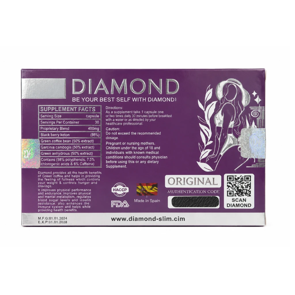 فروش عددی  کپسول لاغری دیاموند اسلیم. (Diamond slim)/
