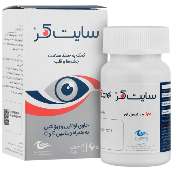 کپسول ژل ای سایت کر اروند فارمد – 60 عددی