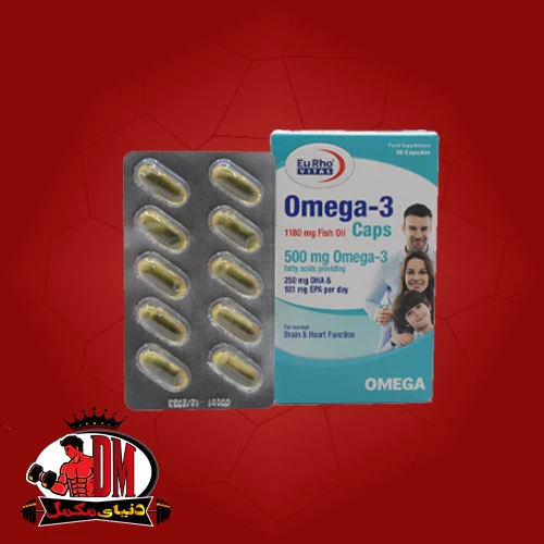 کپسول ژلاتینی نرم امگا3 یوروویتال 30 عددی