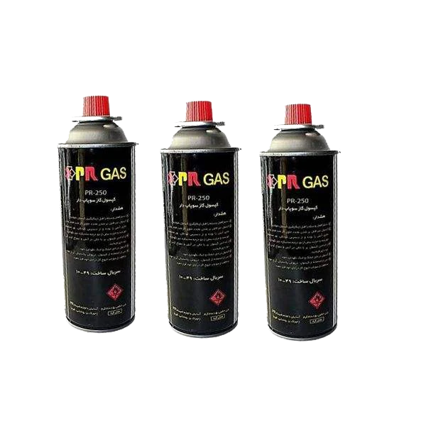 کپسول گاز 227 گرمی پی آر مدل BOTAN-7 بسته 3 عددی