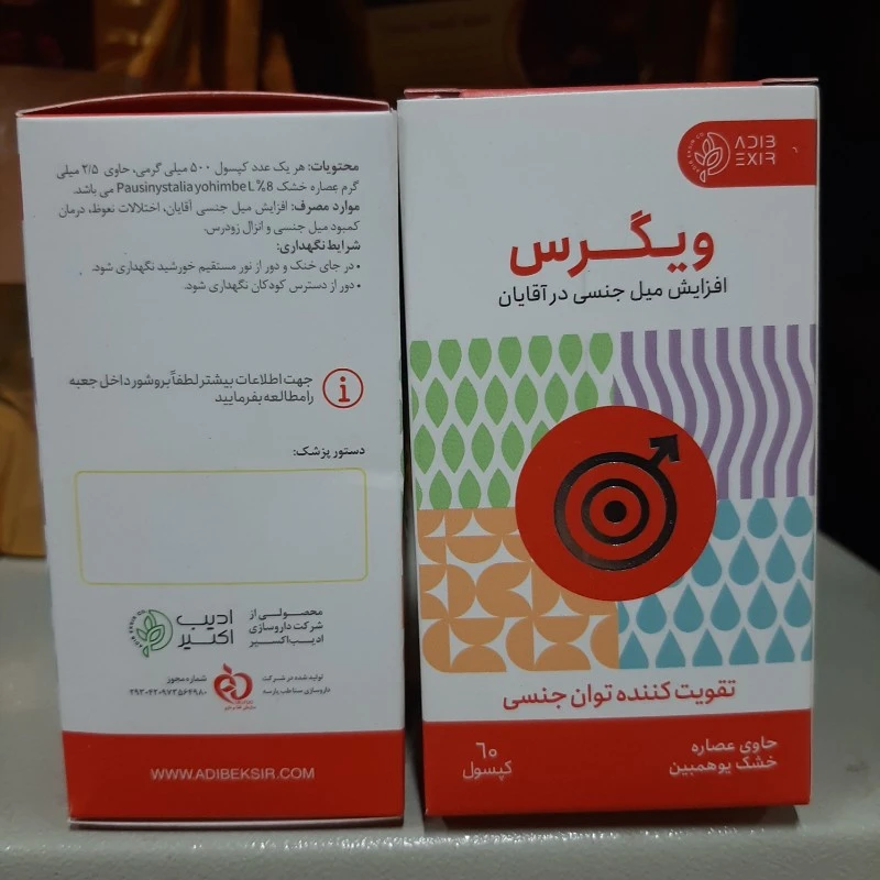 کپسول گیاهی ویگرس ادیب ، تقویت قوای جنسی آقایان