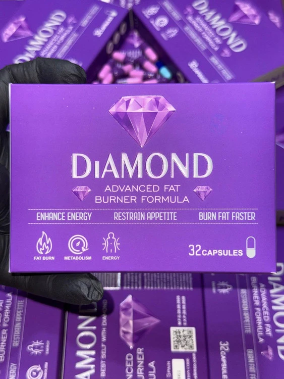 کپسول گیاهی چربی سوز دیاموند اسلیم 3D طرح جدید 32 عددی (Diamond Slim 3D)