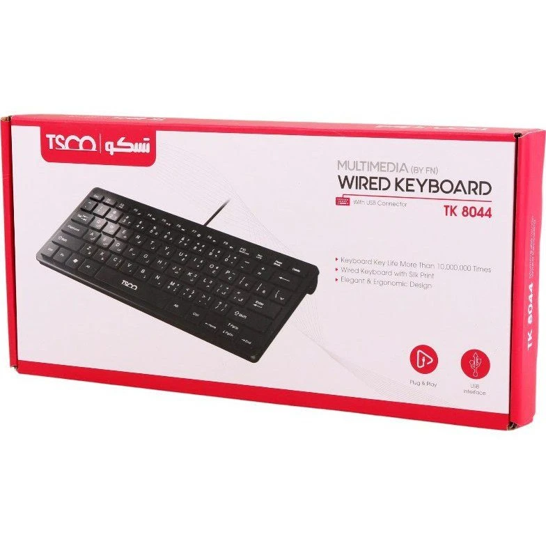 کیبورد با سیم تسکو مدل TK 8044