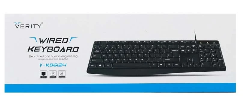 کیبورد با سیم وریتی مدل V-KB6124