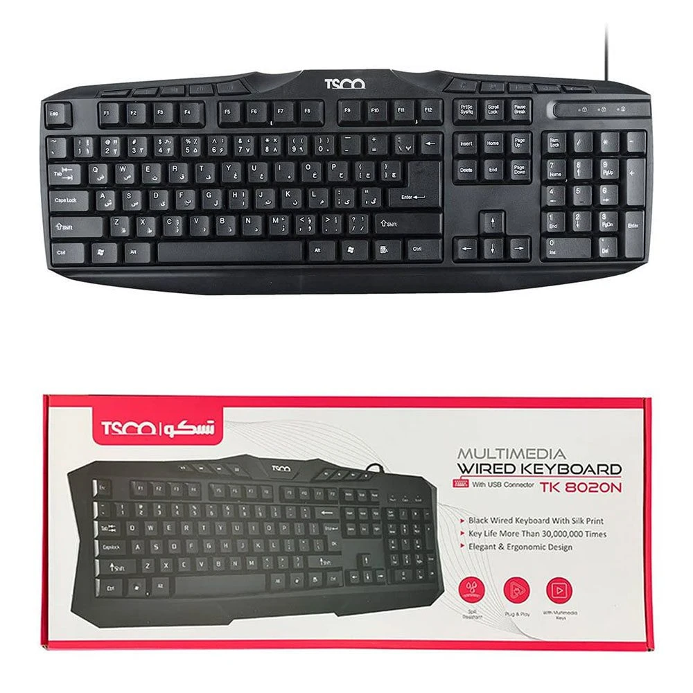 کیبورد باسیم تسکو مدل TK 8020