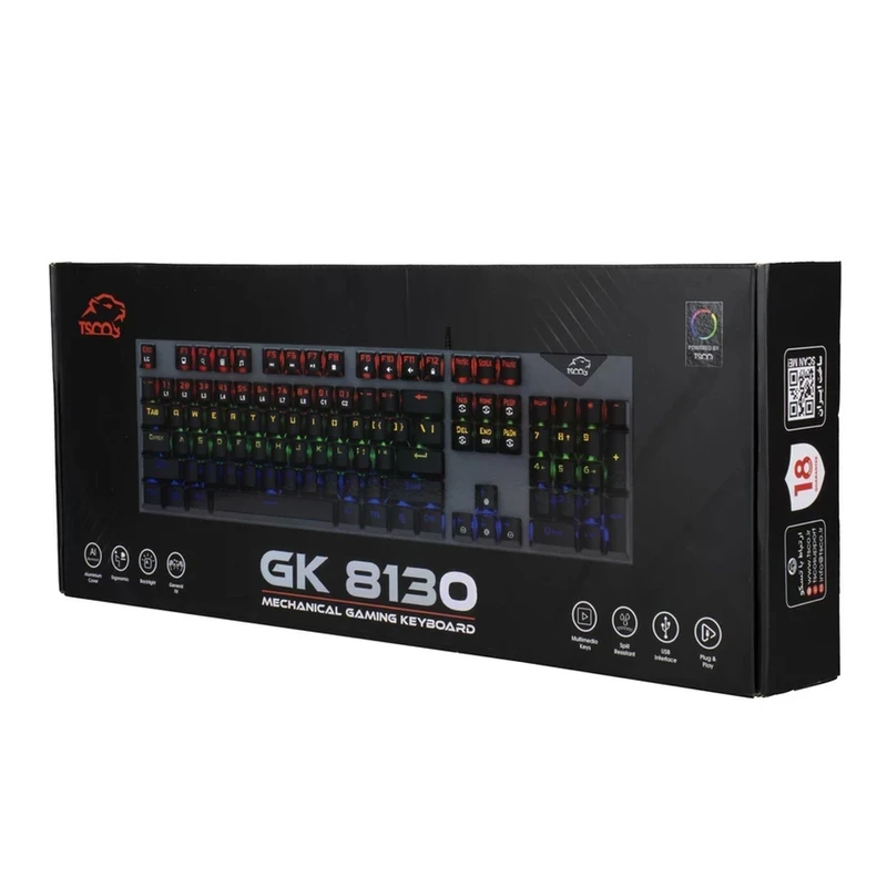 کیبورد باسیم گیمینگ مکانیکال تسکو GK8130