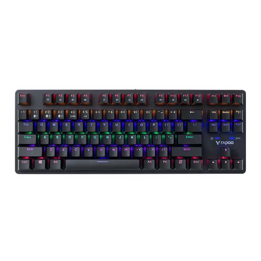 کیبورد باسیم گیمینگ مکانیکال رپو مدل Rapoo V500PRO -87