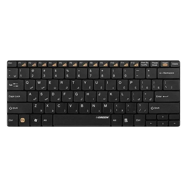 کیبورد بی‌سیم گرین مدل GK-102W با حروف فارسی