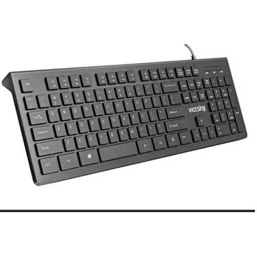 کیبورد سیمی USB ویکتسینگ مدل VTPC206ABUS – طراحی ممبران، ارگونومیک، مناسب برای کار و بازی، سازگار با ویندوز و مک