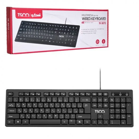 کیبورد سیمی تسکو TK8072