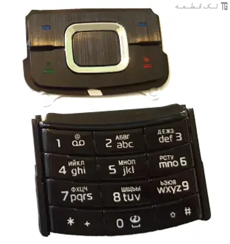 کیبورد‌صفحه‌کلید نوکیا (بالا‌و‌پایین)(مشکی)(اورجینال) Keyboard Nokia 6500 slide