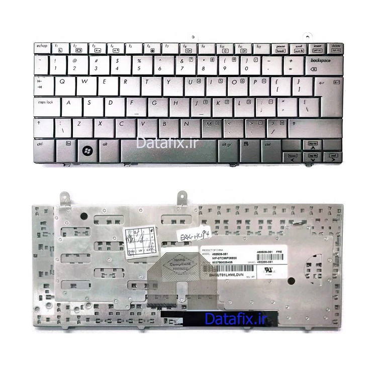 کیبورد لپتاپ اچ پی مدل HP Mini 2140 نقره ای