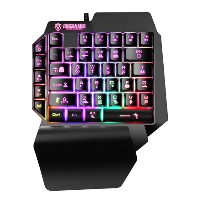 کیبورد مخصوص بازی شیپادو مدل RGB F6