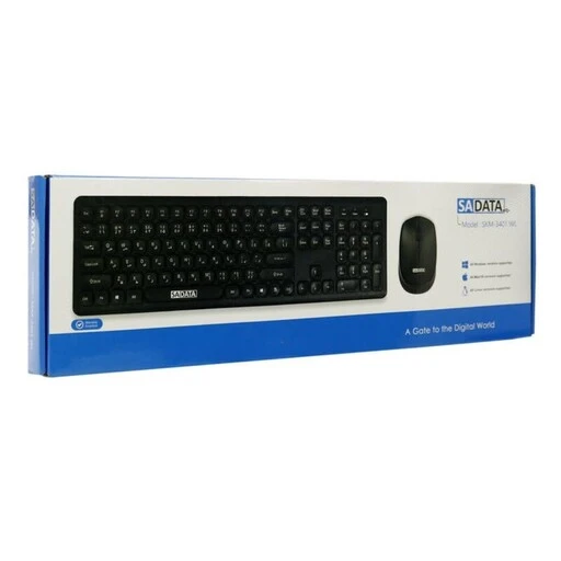 کیبورد و ماوس آکبند بی سیم سادیتا مدل SKM-2401 WL