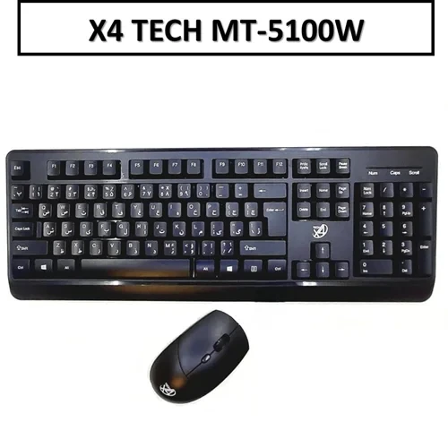 کیبورد و موس بی سیم ایکس فور تک آکبند مدل X4 TECH MT-5100W