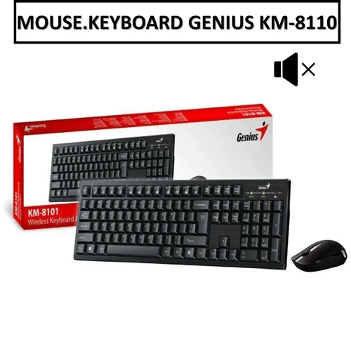 کیبورد و موس بی سیم جینیوس آکبند مدل GENIUS KM-8101