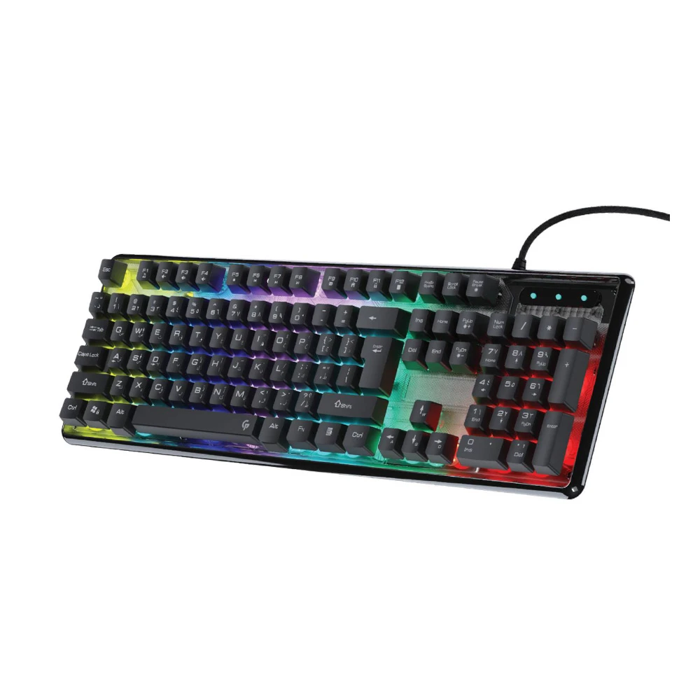 کیبورد گیمینگ پرودو مدل Porodo Gaming Lucid Gaming Keyboard PDX216-TP