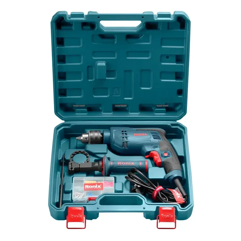 کیت دریل چکشی رونیکس 750 وات مدل RS-0005