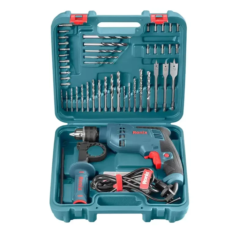 کیت دریل چکشی رونیکس 750 وات مدل RS-0006