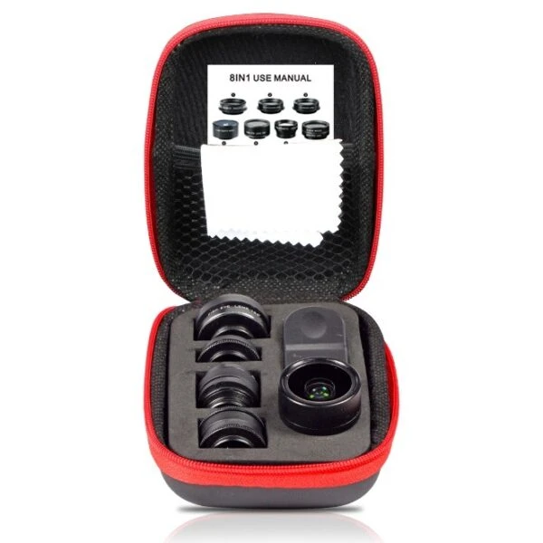 کیت لنز موبایل 8تایی / IBOOLO 8-in-1 Lens Kit