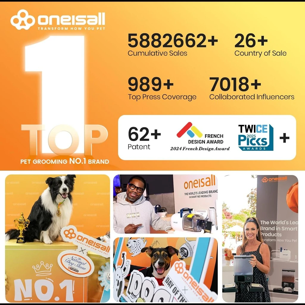 کیت نظافت و اصلاح سگ oneisall با مکش قدرتمند