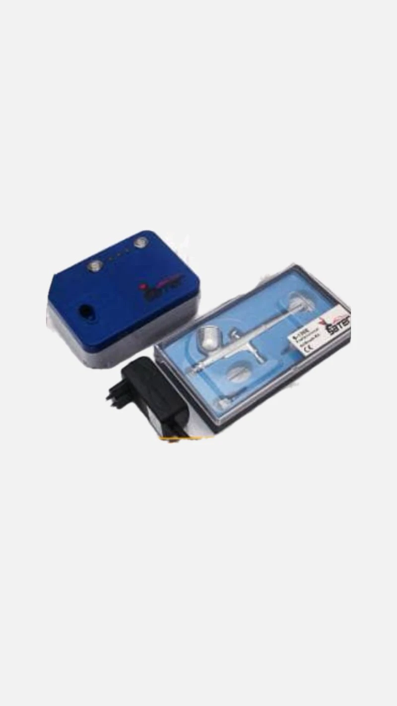 کیت کمپرسور و ایربراش تمام فلزی برند ساتر مدل SATER S-101AK