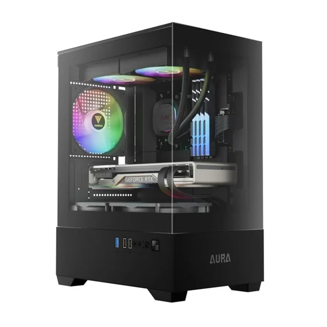 کیس کامپیوتر گیمینگ گیم دیاس مدل AURA GC9M BK