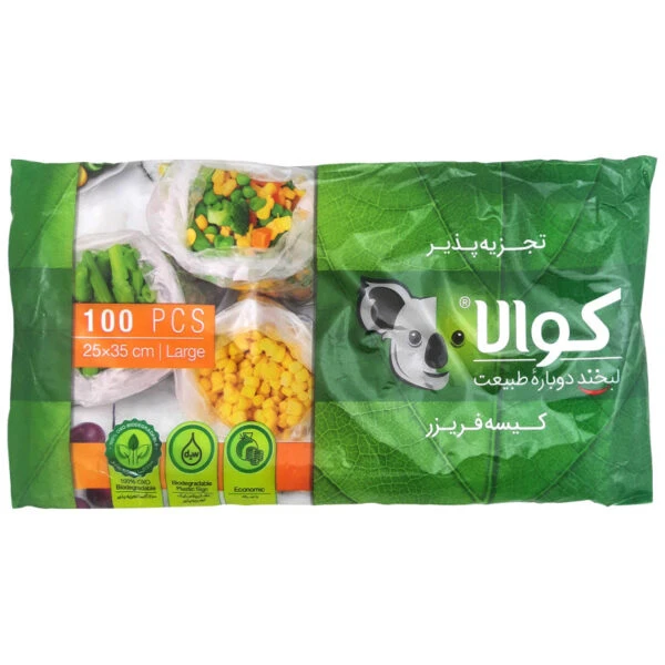 کیسه فریزر اقتصادی کوالا مدل 25*35 کارتن 48 عددی