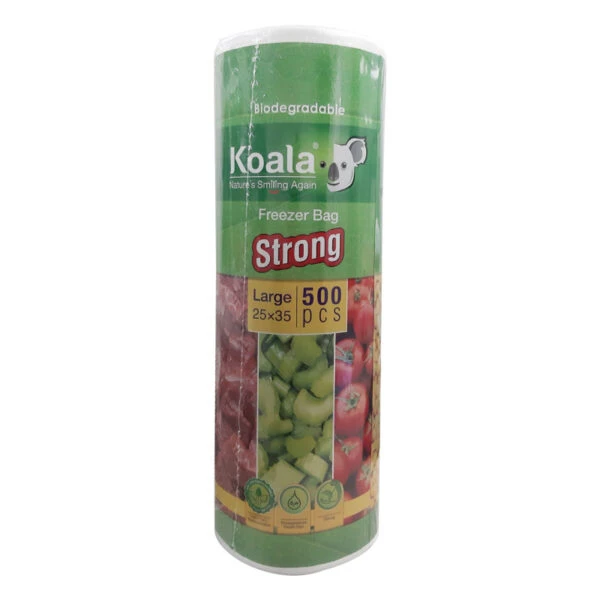 کیسه فریزر کوالا مدل 25*35 رول 500 عددی کارتن 12 رولی