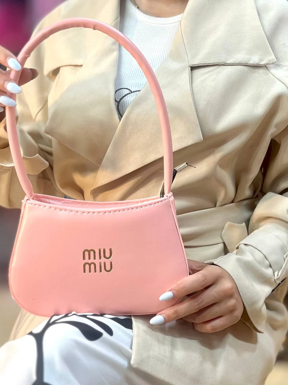 کیف miu miu میو میو دسته دار پینترسی