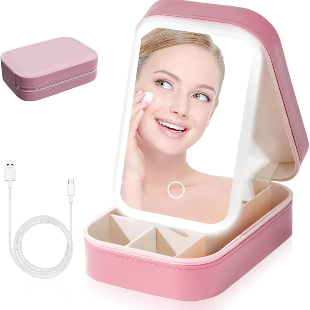 کیف آرایشی آینه دار کوچک وارداتی