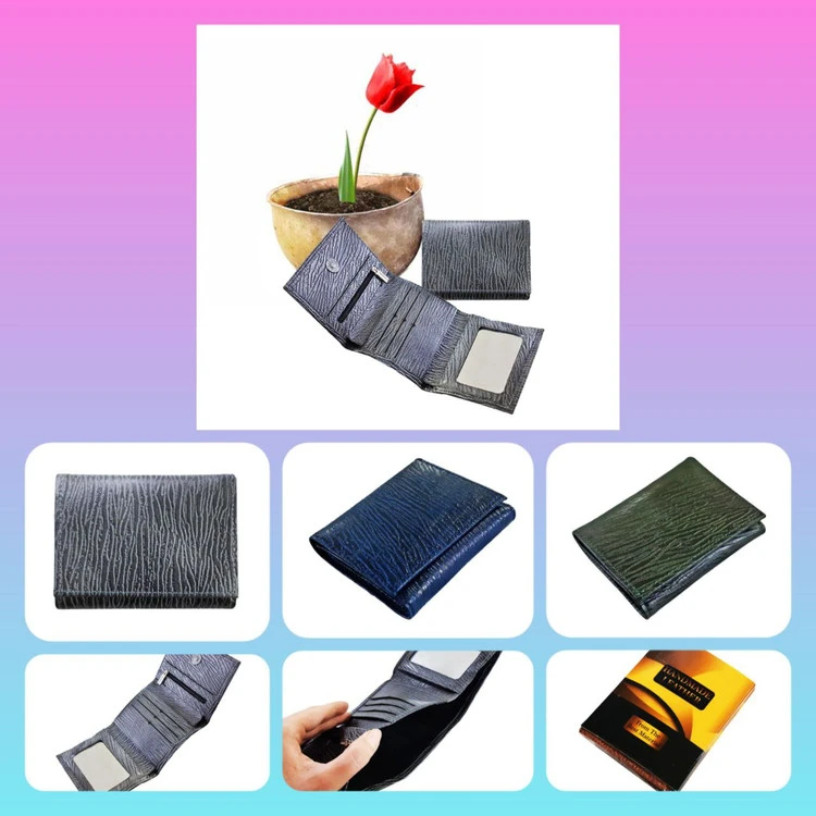 کیف جیبی سه لت تمام چرم طبیعی گاوی طرح درختی کد ۵۰۲