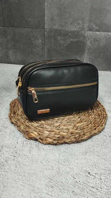 کیف دخترانه سایز متوسط سه جا ریل طلایی
