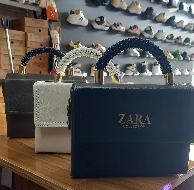کیف دسته مروارید دوز دستی،دوشی زارا ارسال رایگان