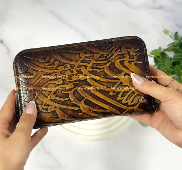 کیف دستی چرم طبیعی دسترنگ مناسب هدیه زنانه