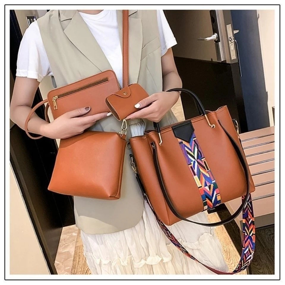 کیف دستی چهارتیکه طرح سنتی ومدرن کد 130