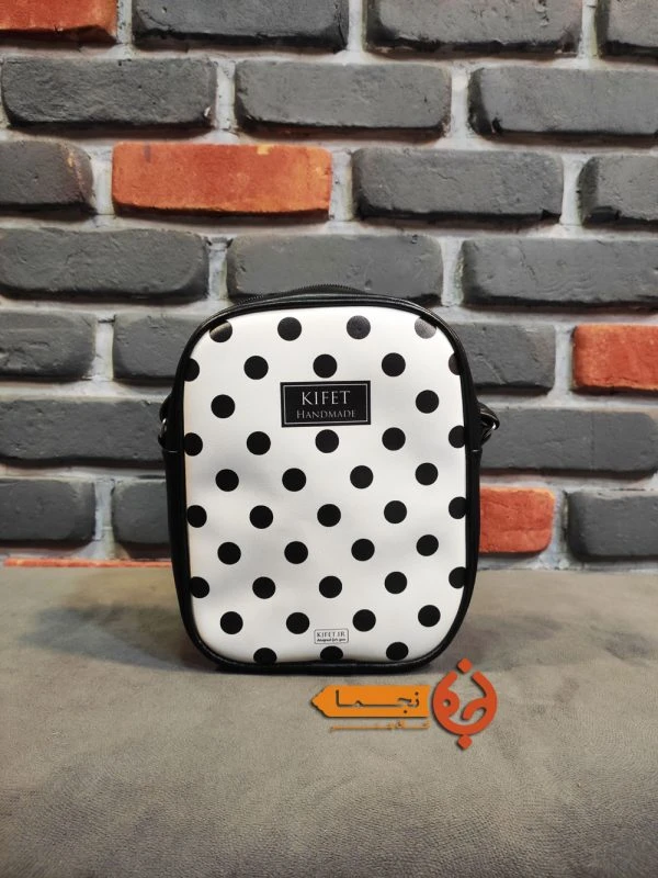 کیف دوشی طرح خالخالی کد 12KD22