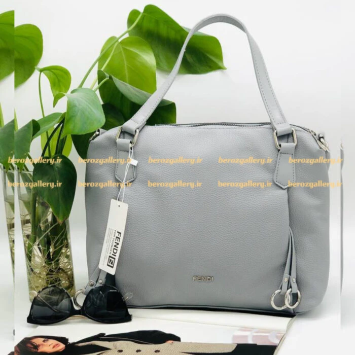 کیف راحت و بزرگ زنانه دو زیپ افقی فندی fendi