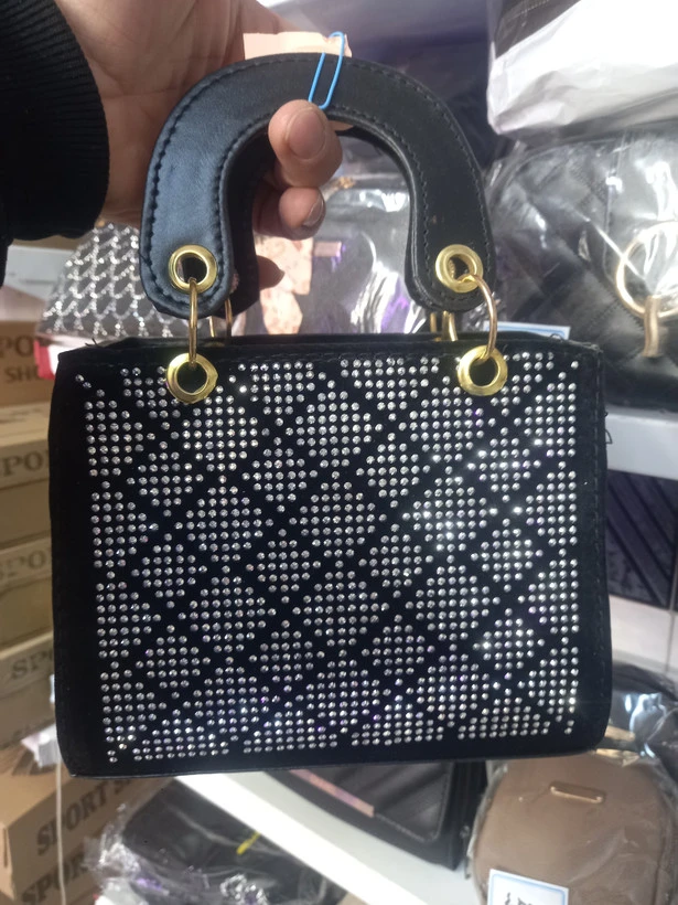 کیف صندوقی نگین دار ارسال رایگان