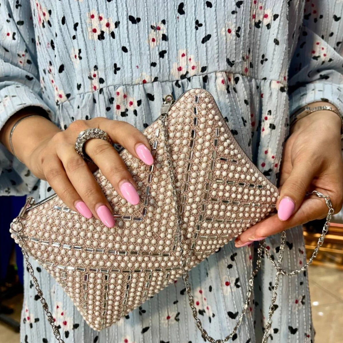 کیف مجلسی نگینی دستی و دوشی