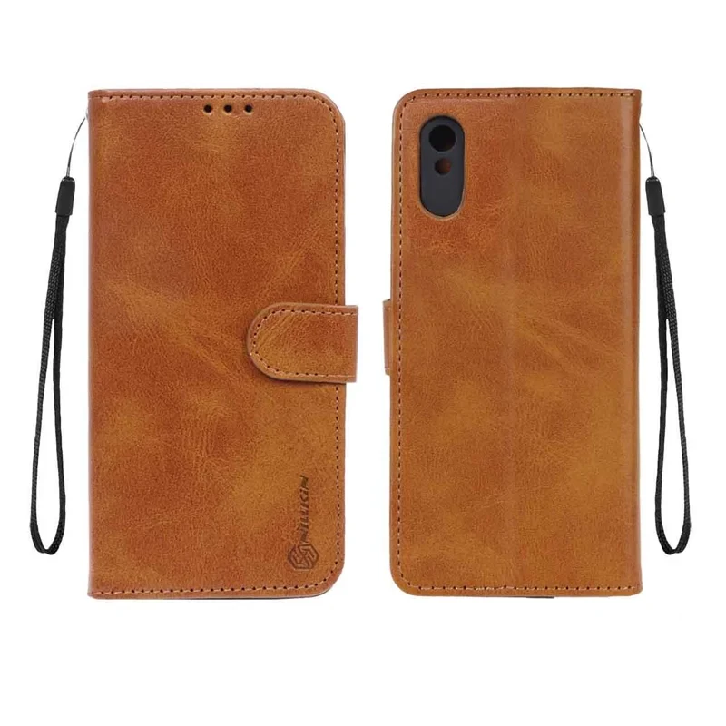 کیف موبایل مگنتی Nillkin مدل Xiaomi Redmi 9A Sport / Redmi 9A / Redmi 9AT - عسلی