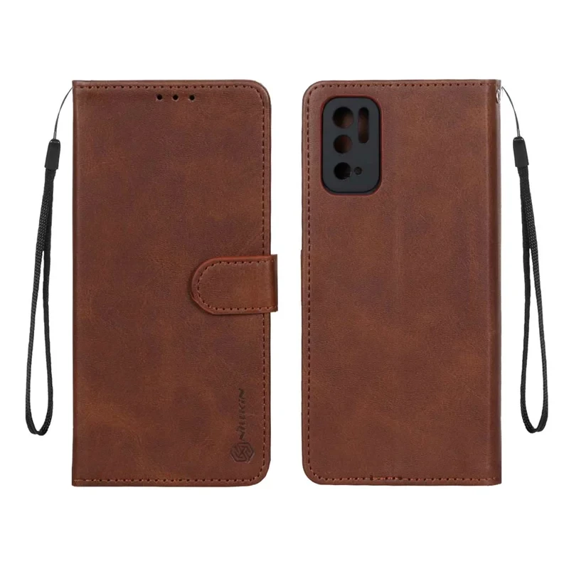 کیف موبایل مگنتی درجه یک مدل Xiaomi Poco M3 Pro / Redmi Note 10 5G / Redmi Note 11 SE - قهوه ای تیره