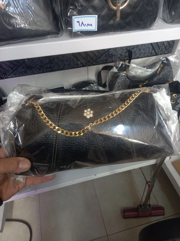 کیف نگین دار زنجیری دستی دوشی ارسال رایگان