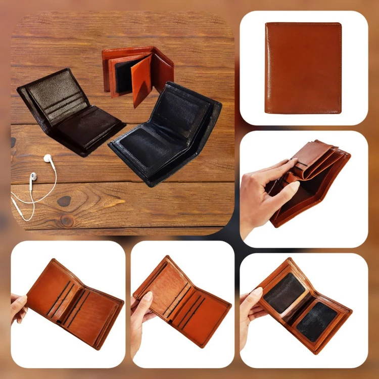 کیف پول جیبی چرم طبیعی کد ۵۰۰