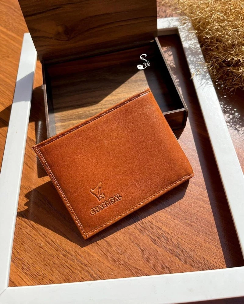 کیف پول جیبی چرمسال چرم طبیعی مردانه کد 505